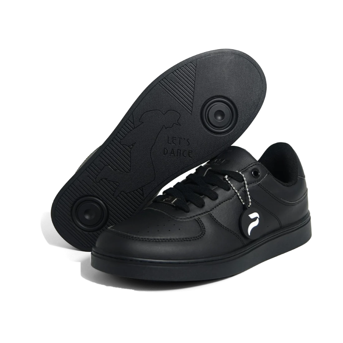 Flow Onyx dance sneaker, front three-quarter