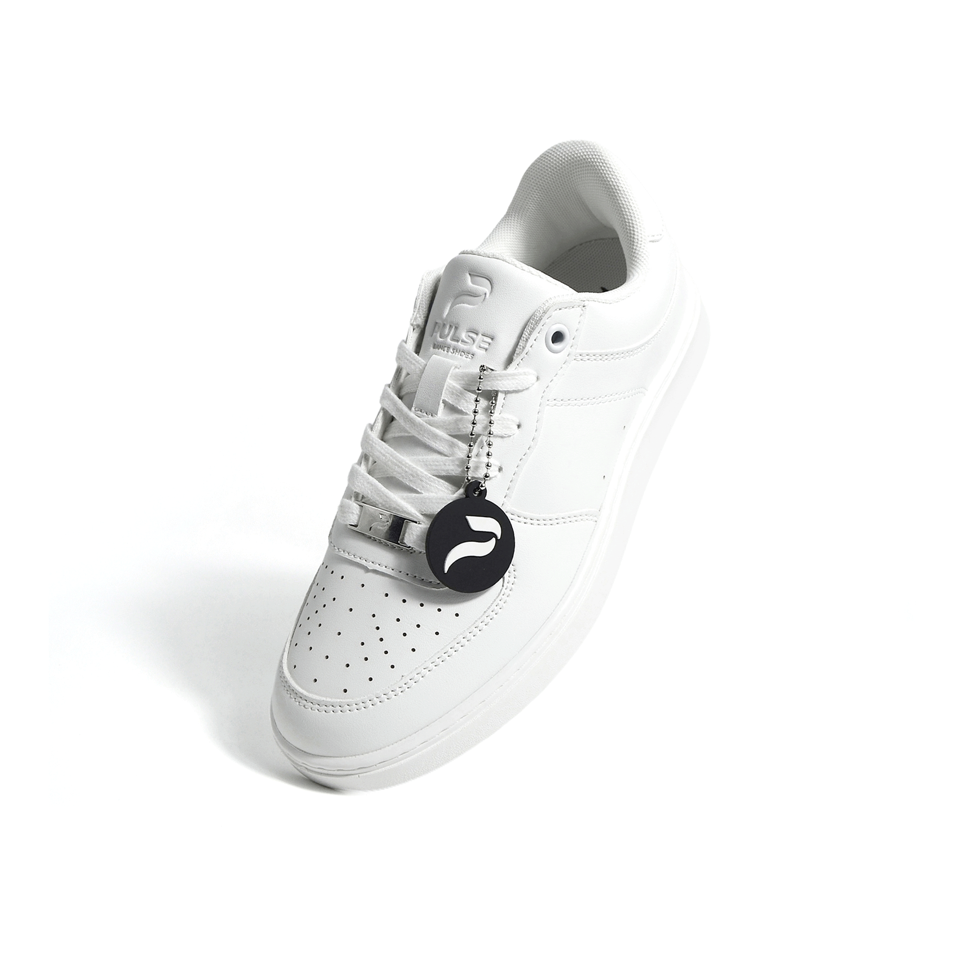 [FLOW WHITE] Unisex Low-Top White Dance Sneakers