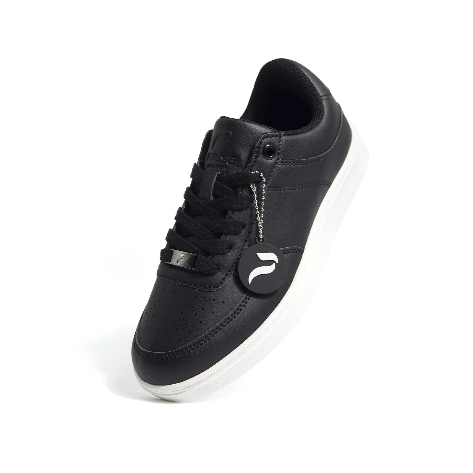 [FLOW BLACK] Unisex Low-Top Black & White Dance Sneakers